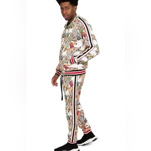 G-Style USA Men's Tiger Pattern Tracksuit Set l Medium